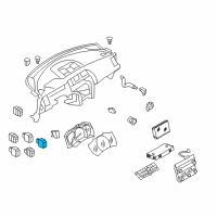 OEM Nissan Switch Assy-Seat Diagram - 25500-1GR0A