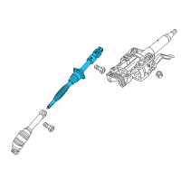 OEM 2020 Chevrolet Colorado Intermediate Steering Shaft Assembly Diagram - 84530611