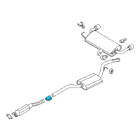 OEM 2015 Ford Escape Converter Clamp Diagram - CV6Z-5A231-D