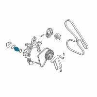 OEM 2002 Cadillac Eldorado Water Pump Assembly Diagram - 19210509