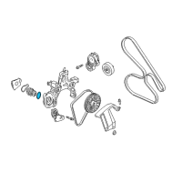 OEM 2002 Cadillac DeVille Water Pump O-Ring Diagram - 12562004