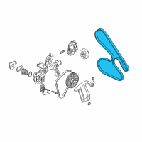 OEM 2004 Cadillac DeVille Drive Belt Diagram - 12575425