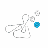 OEM 2008 Jeep Compass Pulley-Idler Diagram - 4891596AC