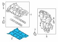 OEM 2021 Ford Bronco Sport Valve Cover Gasket Diagram - HX7Z-6584-A