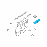 OEM 2011 Nissan Armada Rear Door Armrest, Right Diagram - 82940-ZQ00A