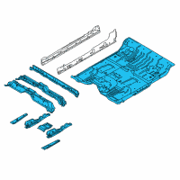 OEM 2014 Ford F-150 Floor Pan Diagram - BL3Z-1811135-B