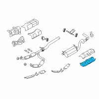 OEM Ford E-350 Super Duty Upper Shield Diagram - 9C2Z-5G221-B