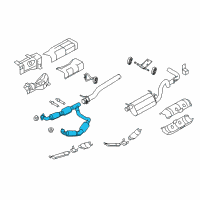 OEM Ford E-250 Catalytic Converter Diagram - 7C2Z-5F250-A