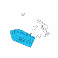 OEM 2013 Kia Forte Koup Lens & Housing-Rear Combination Inside Diagram - 924131M300