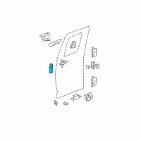 OEM GMC Canyon Handle Asm-Rear Side Door I/Side Diagram - 15044823