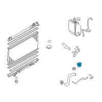 OEM 2004 Infiniti FX45 Bracket-Radiator Mounting, Upper Diagram - 21542-AL500