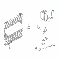 OEM 2009 Nissan 350Z Hose-Reserve Tank Diagram - 21742-EV00A