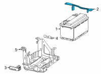 OEM Cadillac Hold Down Diagram - 84509569