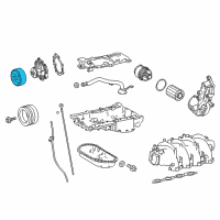 OEM 2018 Lexus GS F PULLEY, Pump Drive Shaft Diagram - 13524-38020