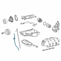 OEM Lexus RC F Guide, Oil Level Gage Diagram - 11452-38120