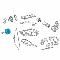 OEM 2021 Lexus RC F Pulley Assy, Crankshaft Diagram - 13470-38070