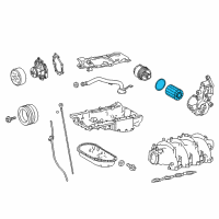 OEM 2022 Lexus RC F Oil Filter Element Kit Diagram - 04152-51010