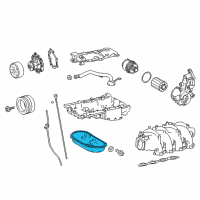 OEM 2016 Lexus LS460 Pan Sub-Assy, Oil, NO.2 Diagram - 12102-38021