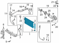 OEM Kia Sorento CONDENSER Assembly-COOLE Diagram - 97606P2500