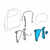 OEM 2017 Chevrolet Tahoe Window Regulator Diagram - 84621036