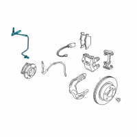 OEM BMW X1 Front Abs Wheel Speed Sensor Diagram - 34-52-6-784-989