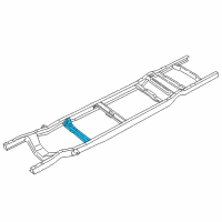 OEM 1997 Ford F-250 HD Transmission Support Diagram - F8UZ-6A023-AA