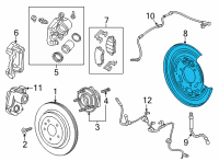 OEM 2020 Cadillac CT5 Backing Plate Diagram - 92274272