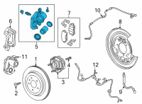 OEM 2022 Cadillac CT5 Caliper Diagram - 84794973