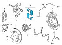 OEM 2021 Cadillac CT4 Rear Pads Diagram - 84794992