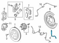 OEM 2020 Cadillac CT5 Brake Hose Diagram - 84829315