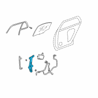 OEM 2002 Cadillac DeVille Window Regulator Diagram - 19244838