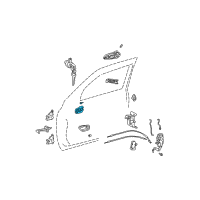 OEM 2002 Toyota Sequoia Handle, Inside Diagram - 69206-0C030-E0