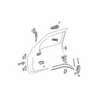 OEM 2004 Toyota Tundra Lock Rod Diagram - 69720-0C010