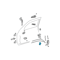 OEM Toyota Sequoia Actuator Diagram - 69110-06010