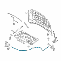 OEM 2020 Ford Expedition Release Cable Diagram - JL1Z-16916-A