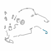 OEM 1999 Honda Accord Pipe A, Return (10MM) Diagram - 53720-S87-A01