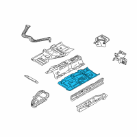 OEM 2005 Nissan 350Z Floor-Front, LH Diagram - 74321-CD030