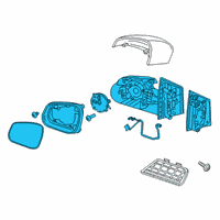 OEM Chevrolet Spark Mirror Assembly Diagram - 42699547