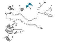 OEM 2022 Chevrolet Corvette Upper Oxygen Sensor Diagram - 12703967