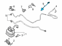 OEM 2021 Chevrolet Corvette Lower Oxygen Sensor Diagram - 12670254