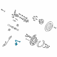 OEM 2021 Kia Sedona Brake Rear Hose, Left Diagram - 58737A9000