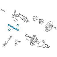 OEM 2015 Kia Sedona Pad Kit-Rear Disc Brake Diagram - 58302A9A00
