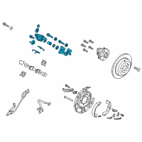 OEM Kia Rear Brake Caliper Kit, Right Diagram - 58311A9A00