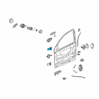 OEM 2003 Saturn Ion Hinge Asm-Front Side Door Lower Diagram - 15919127