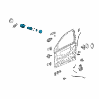 OEM 2005 Saturn Ion Lock Cylinder Diagram - 15785083