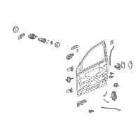 OEM 2004 Saturn Ion Rod, Front Side Door Outside Handle Diagram - 22631215