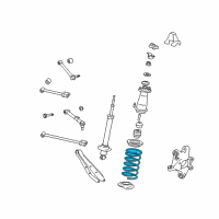 OEM 2010 Lexus GS450h Spring, Coil, Rear Diagram - 48231-30B11