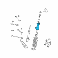 OEM Lexus IS F Rear Suspension Support Assembly Diagram - 48750-30150