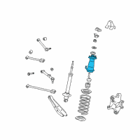 OEM Lexus IS350 Rear Suspension Support Assembly Diagram - 48750-30150