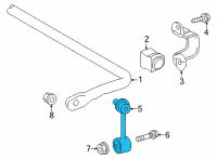 OEM Toyota Corolla Cross Stabilizer Link Diagram - 48830-0A010